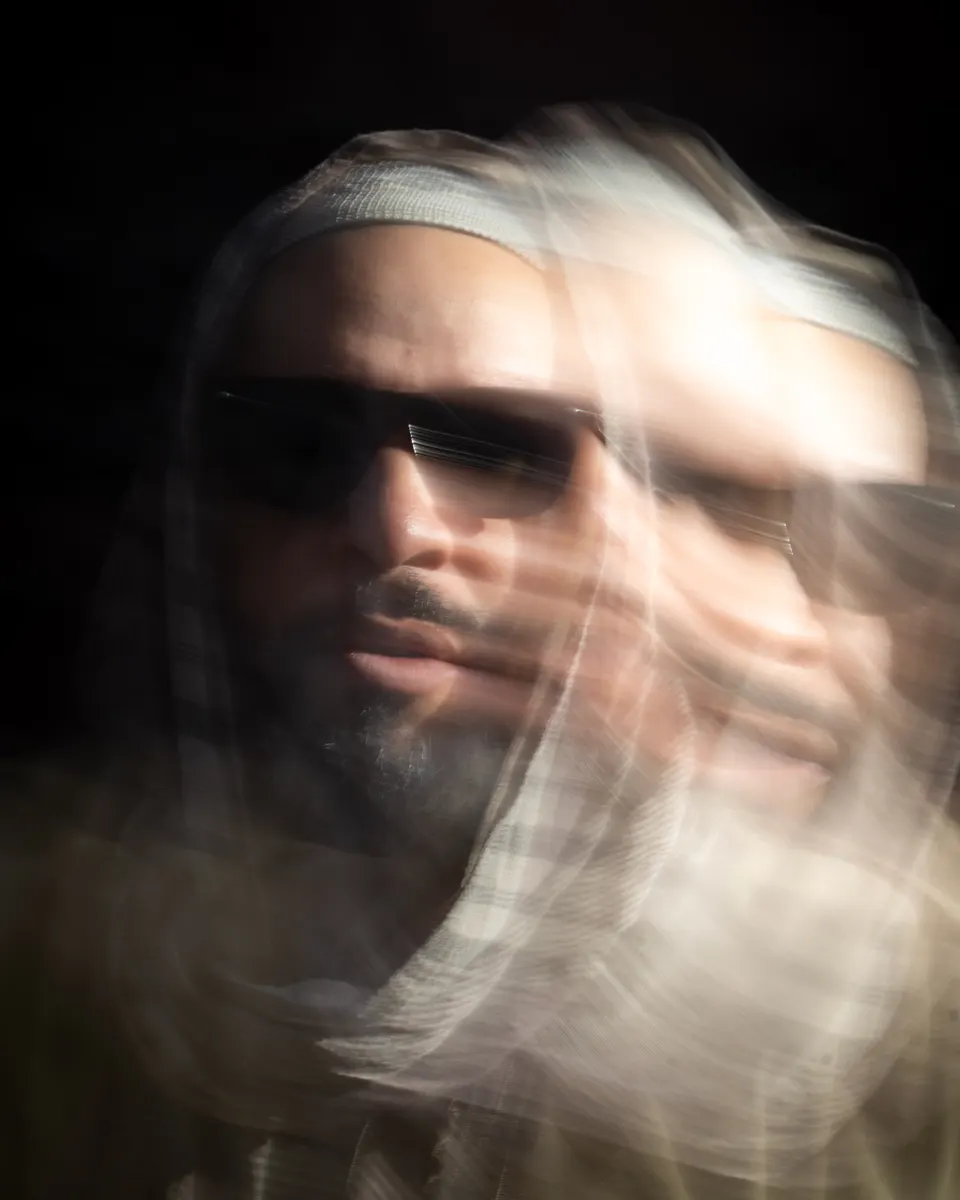 Motion blur portrait